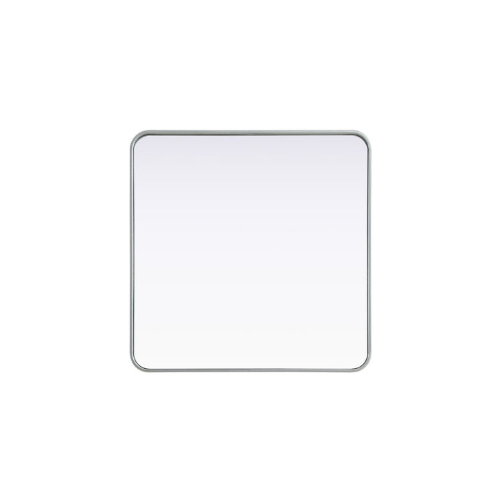 Contour Metal Square Mirror 30X30 In Silver by Elegant Decor