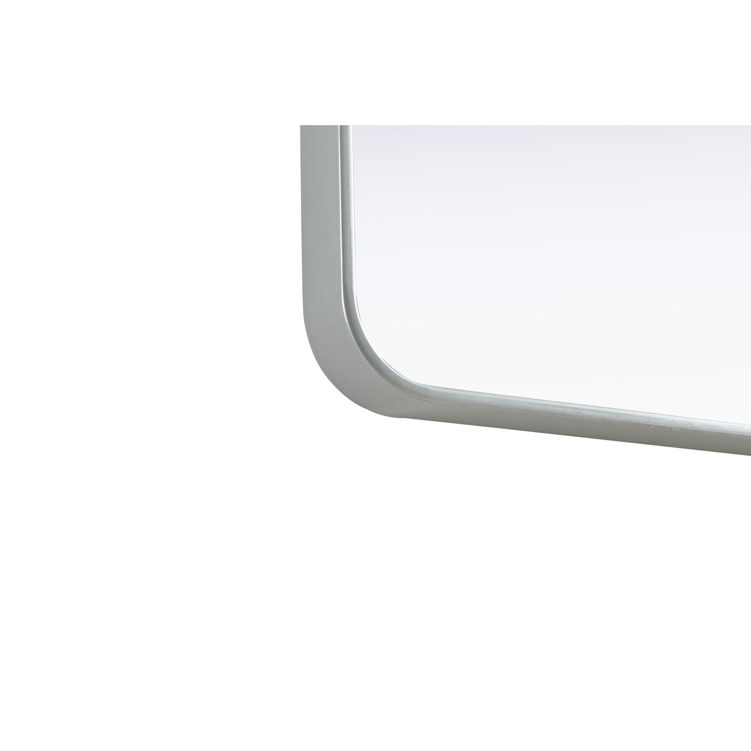 Contour Metal Square Mirror 30X30 In Silver