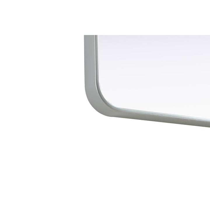 Contour Metal Square Mirror 30X30 In Silver