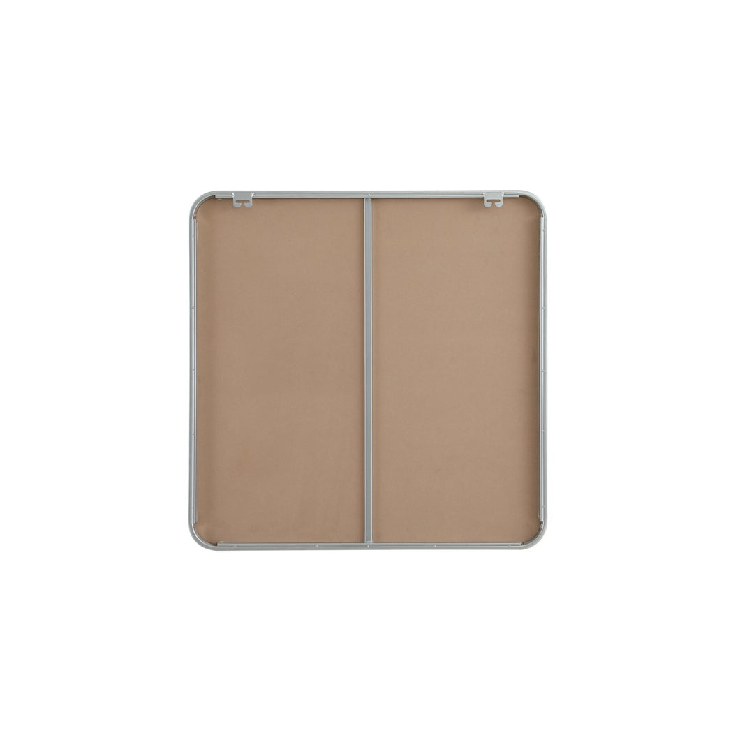 Contour Metal Square Mirror 30X30 In Silver
