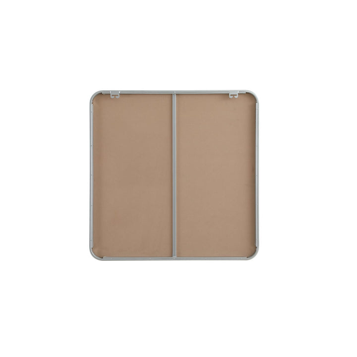 Contour Metal Square Mirror 30X30 In Silver