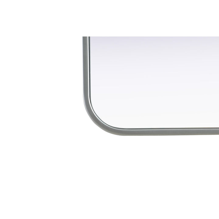 Contour Metal Square Mirror 30X30 In Silver