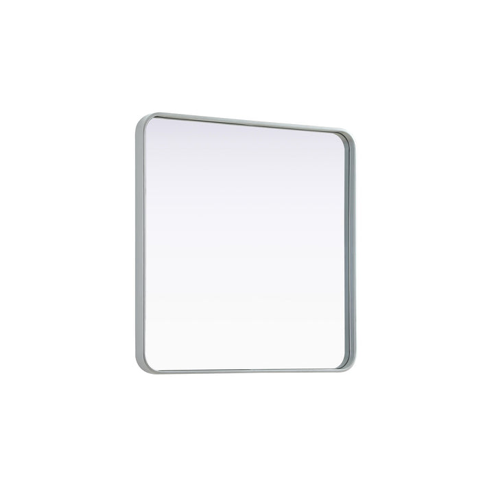 Contour Metal Square Mirror 30X30 In Silver