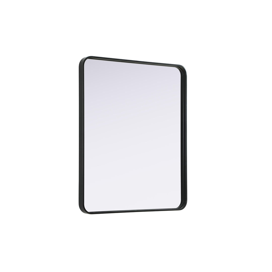 Contour Metal Rectangle Mirror 30X36 In Black