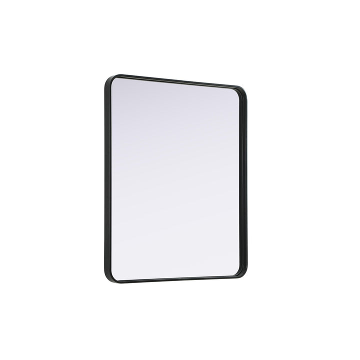 Contour Metal Rectangle Mirror 30X36 In Black