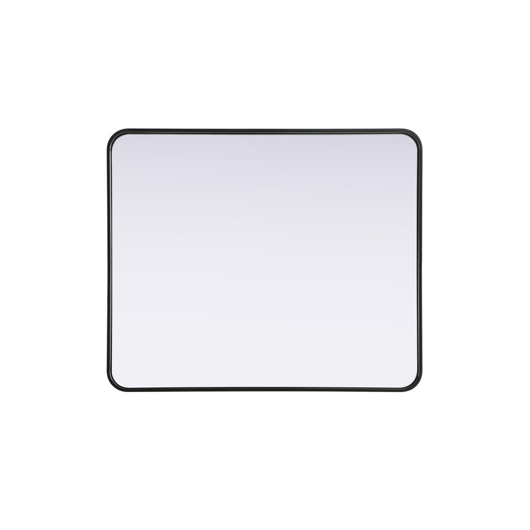 Contour Metal Rectangle Mirror 30X36 In Black