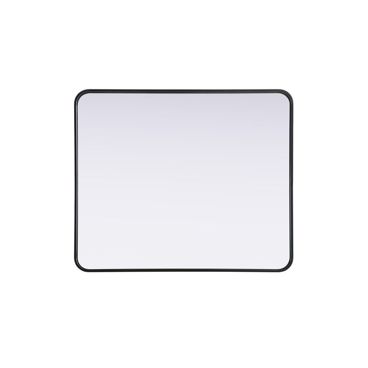 Contour Metal Rectangle Mirror 30X36 In Black