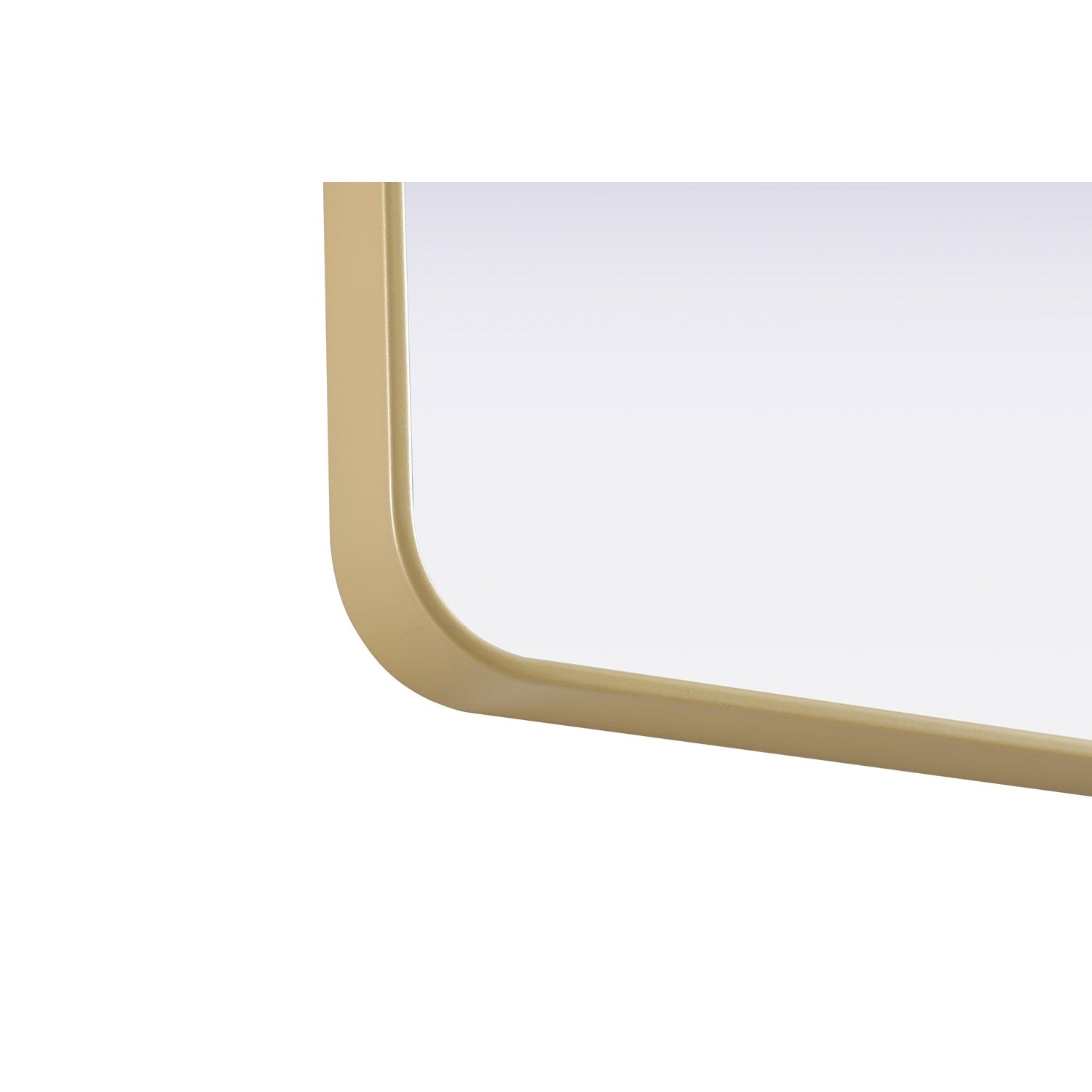Contour Metal Rectangle Mirror 30X36 In Brass