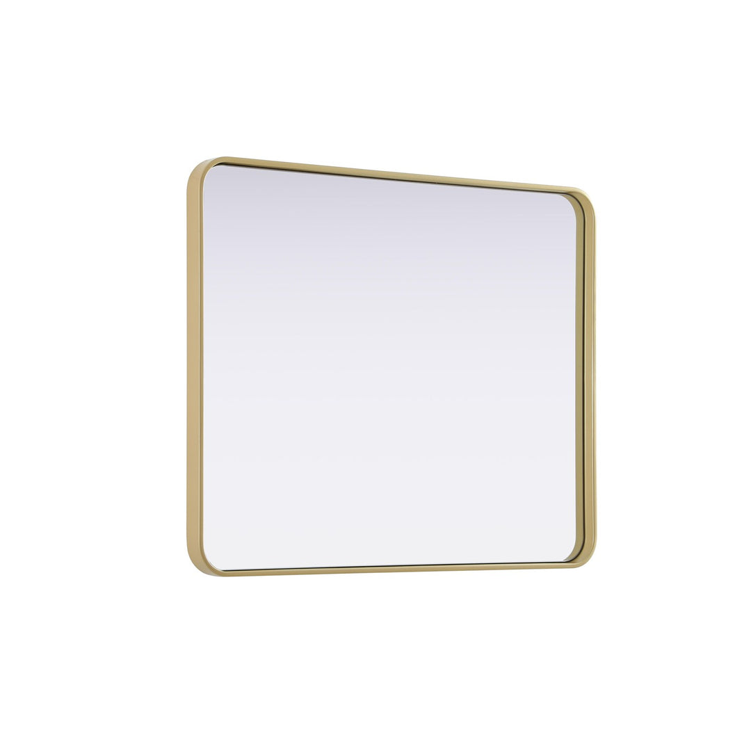 Contour Metal Rectangle Mirror 30X36 In Brass