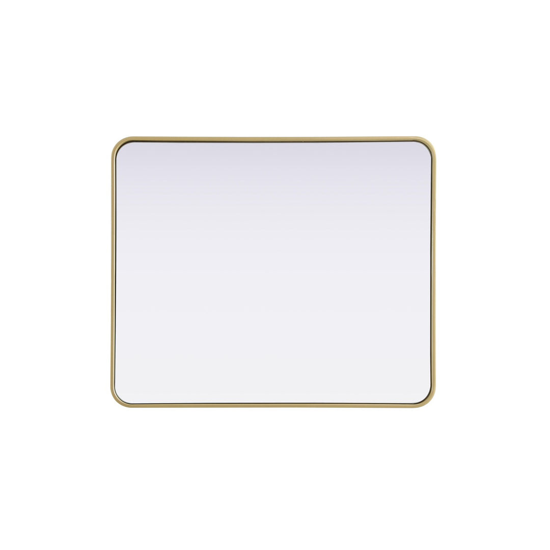 Contour Metal Rectangle Mirror 30X36 In Brass