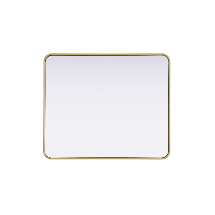 Contour Metal Rectangle Mirror 30X36 In Brass