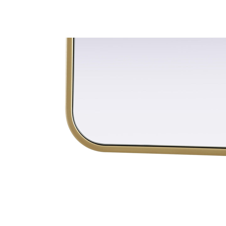 Contour Metal Rectangle Mirror 30X36 In Brass