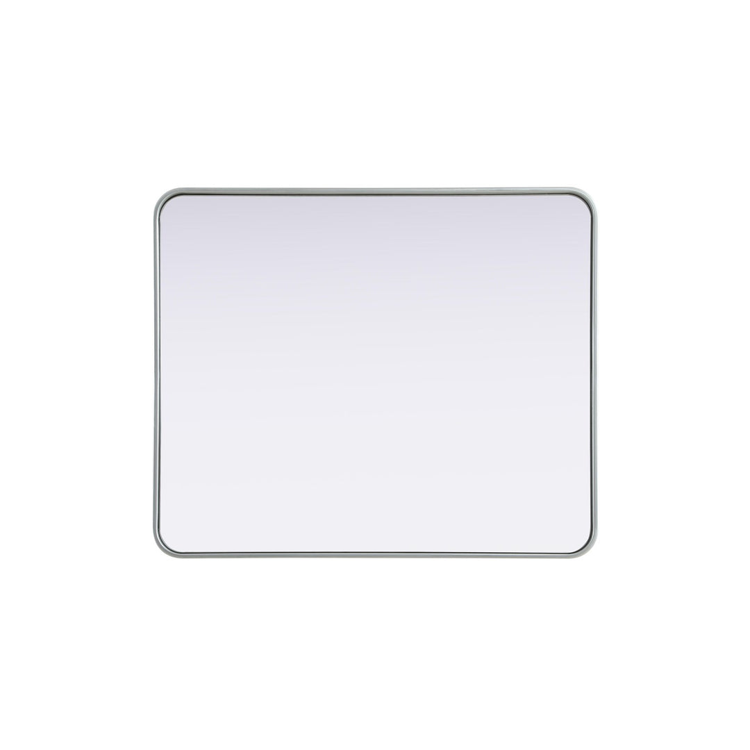 Contour Metal Rectangle Mirror 30X36 In Silver