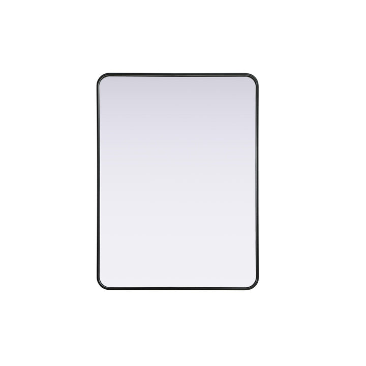 Contour Metal Rectangle Mirror 30X40 In Black by Elegant Decor