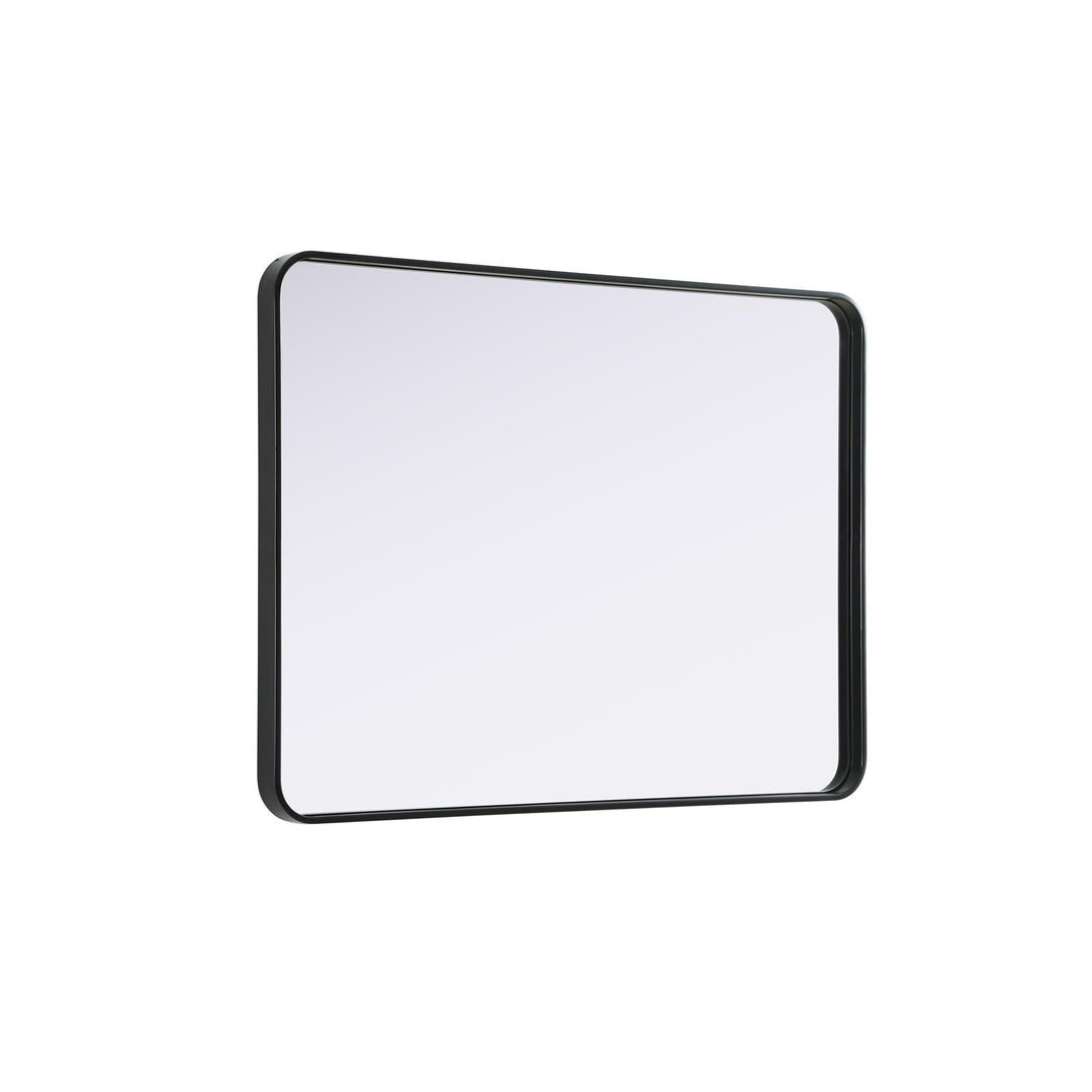Contour Metal Rectangle Mirror 30X40 In Black