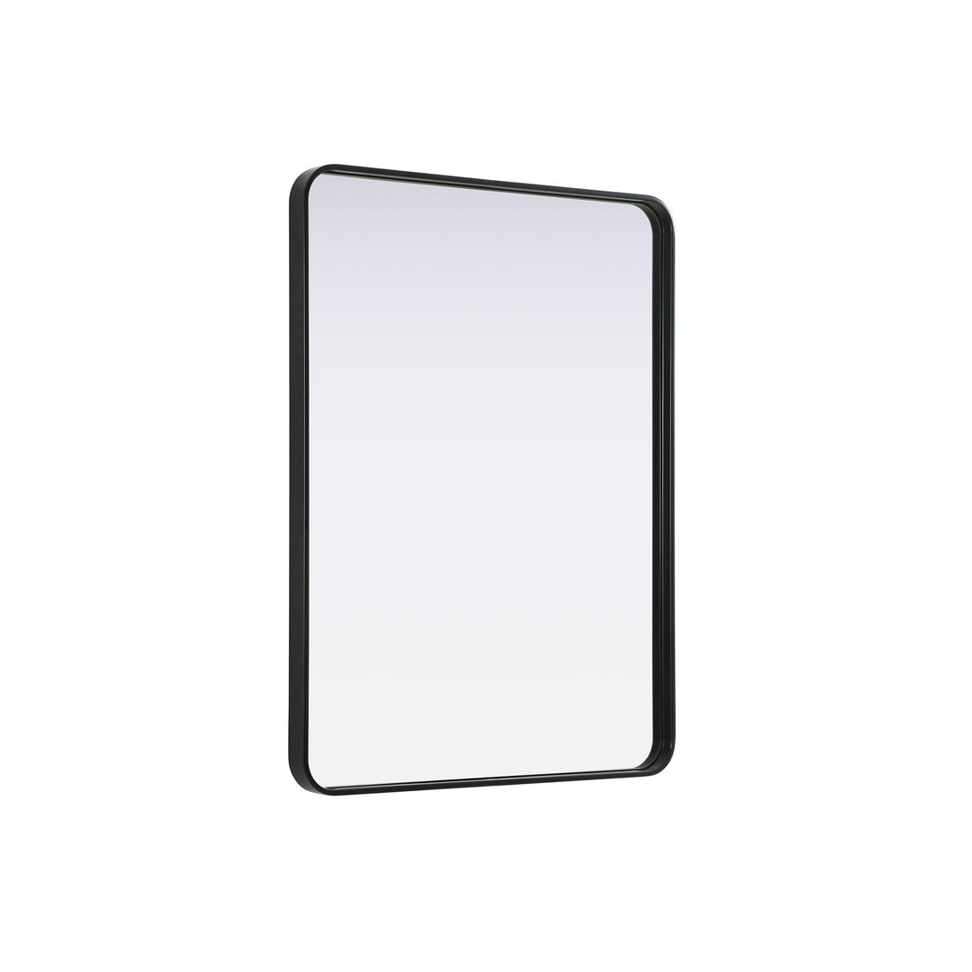 Contour Metal Rectangle Mirror 30X40 In Black