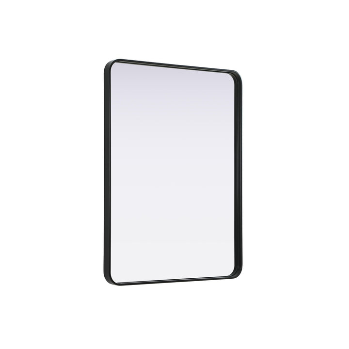 Contour Metal Rectangle Mirror 30X40 In Black