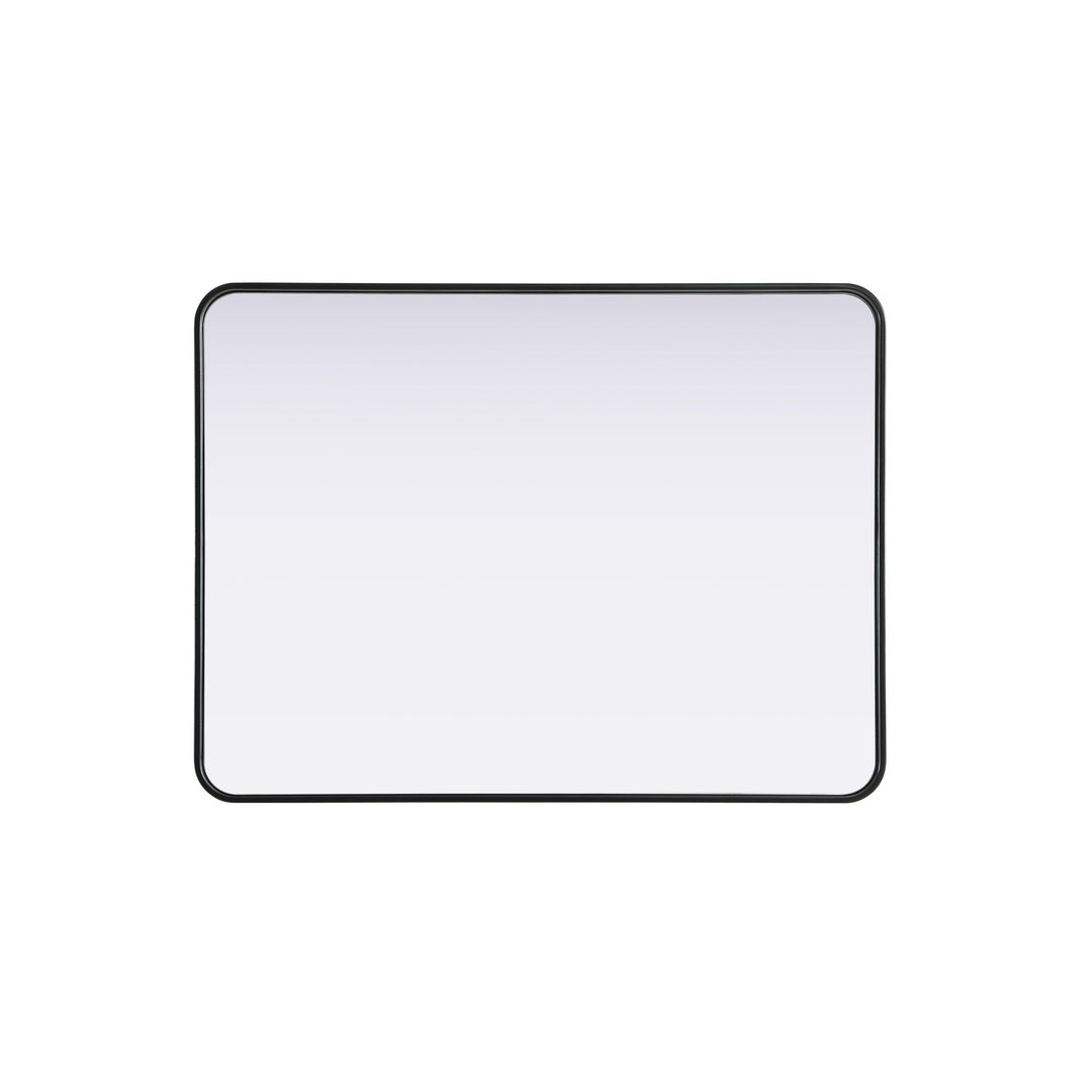Contour Metal Rectangle Mirror 30X40 In Black