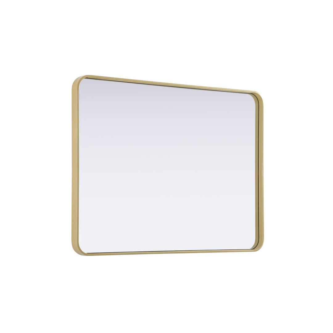 Contour Metal Rectangle Mirror 30X40 In Brass