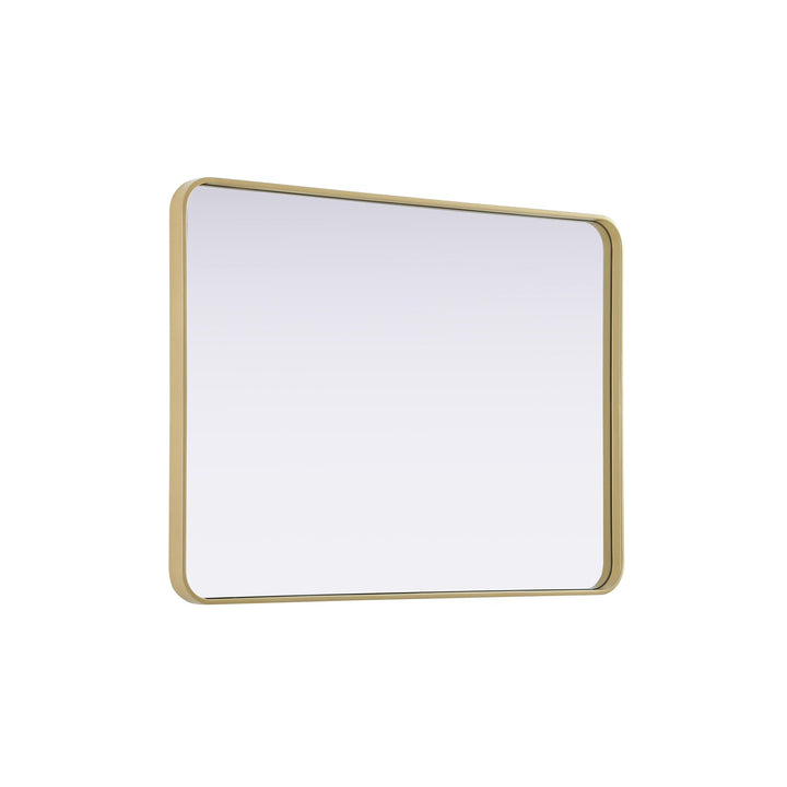 Contour Metal Rectangle Mirror 30X40 In Brass