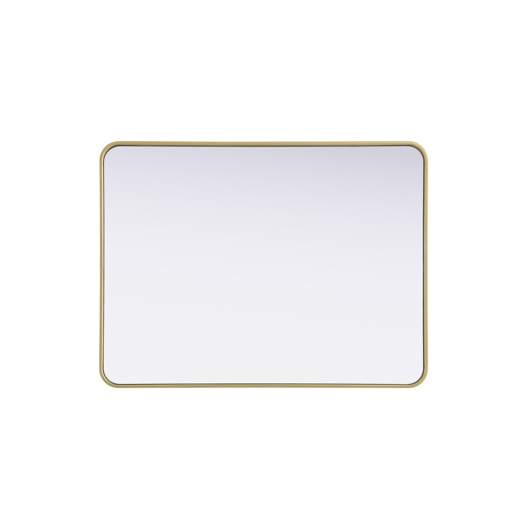 Contour Metal Rectangle Mirror 30X40 In Brass