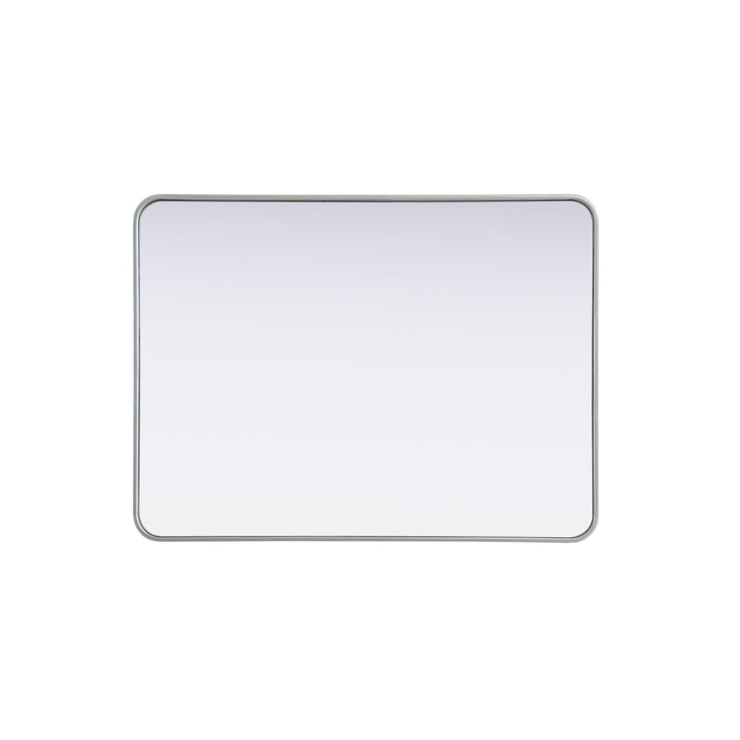 Contour Metal Rectangle Mirror 30X40 In Silver