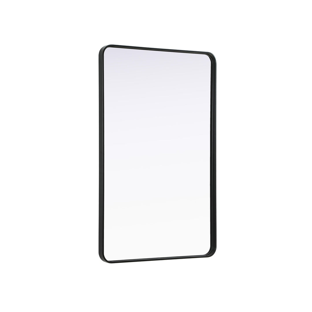 Contour Metal Rectangle Mirror 30X48 In Black