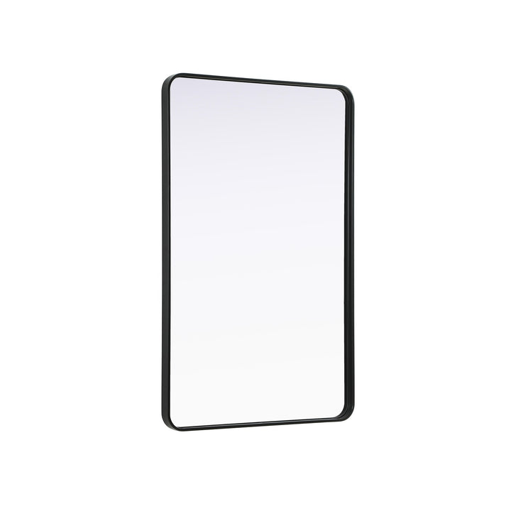 Contour Metal Rectangle Mirror 30X48 In Black