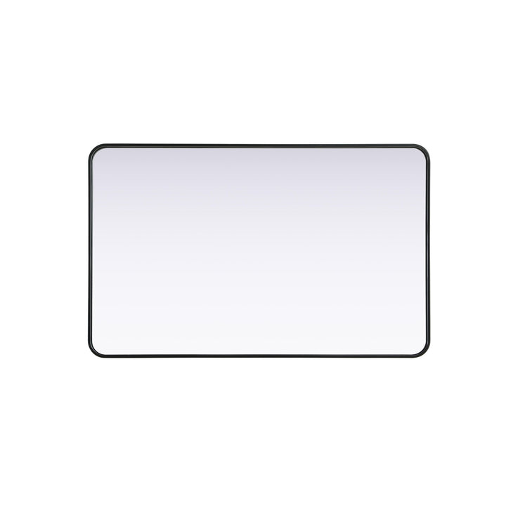 Contour Metal Rectangle Mirror 30X48 In Black