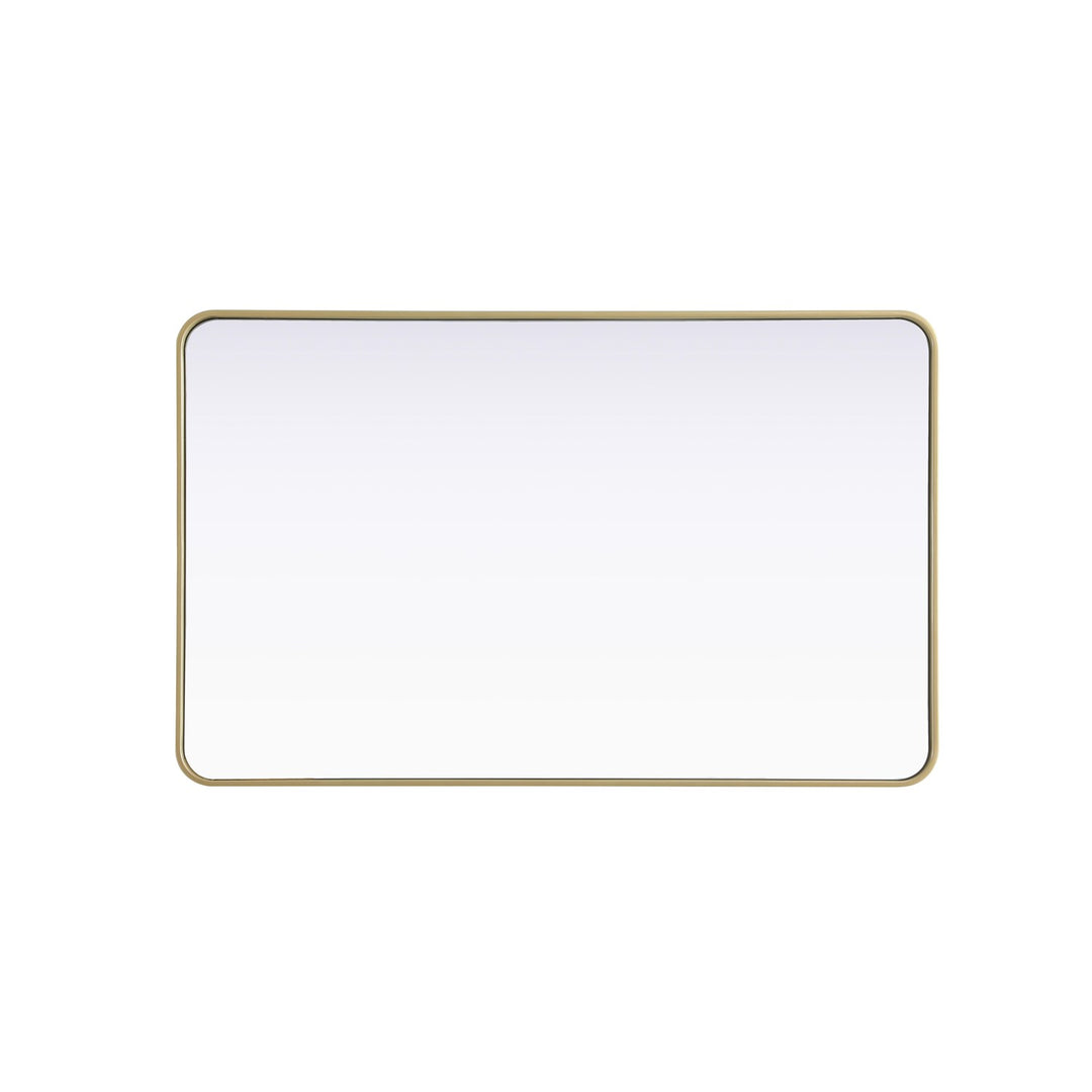 Contour Metal Rectangle Mirror 30X48 In Brass