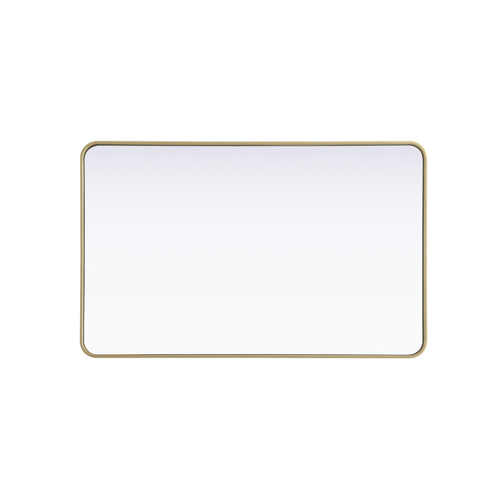 Contour Metal Rectangle Mirror 30X48 In Brass