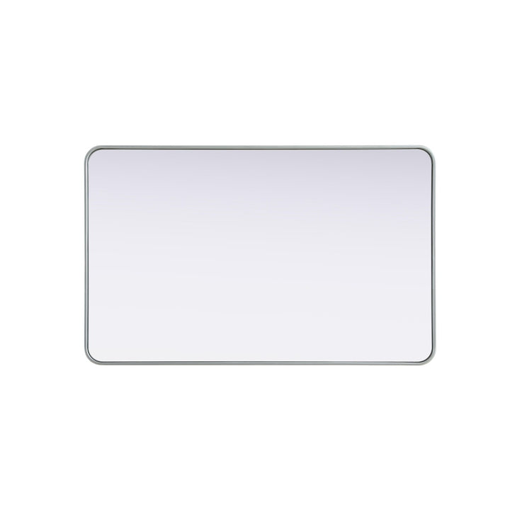 Contour Metal Rectangle Mirror 30X48 In Silver