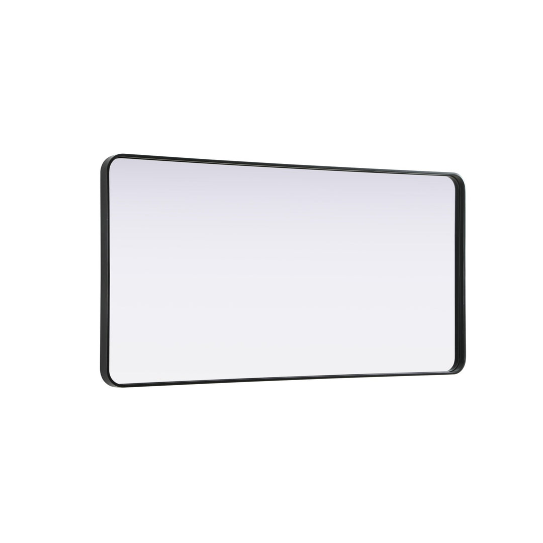 Contour Metal Rectangle Mirror 30X60 In Black