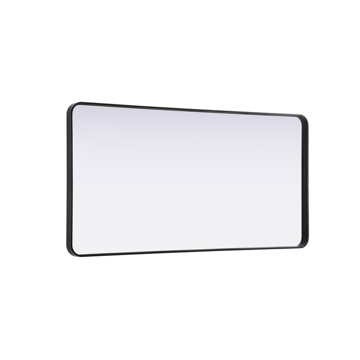 Contour Metal Rectangle Mirror 30X60 In Black