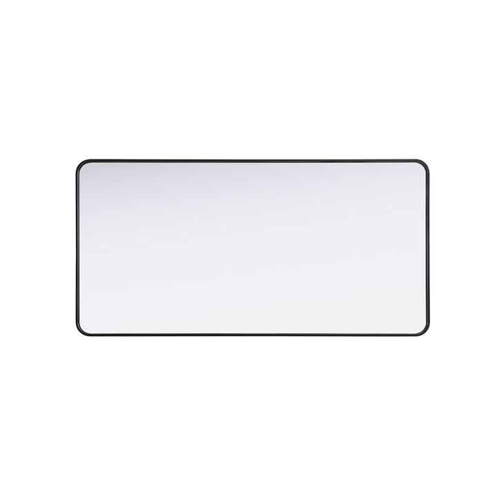 Contour Metal Rectangle Mirror 30X60 In Black