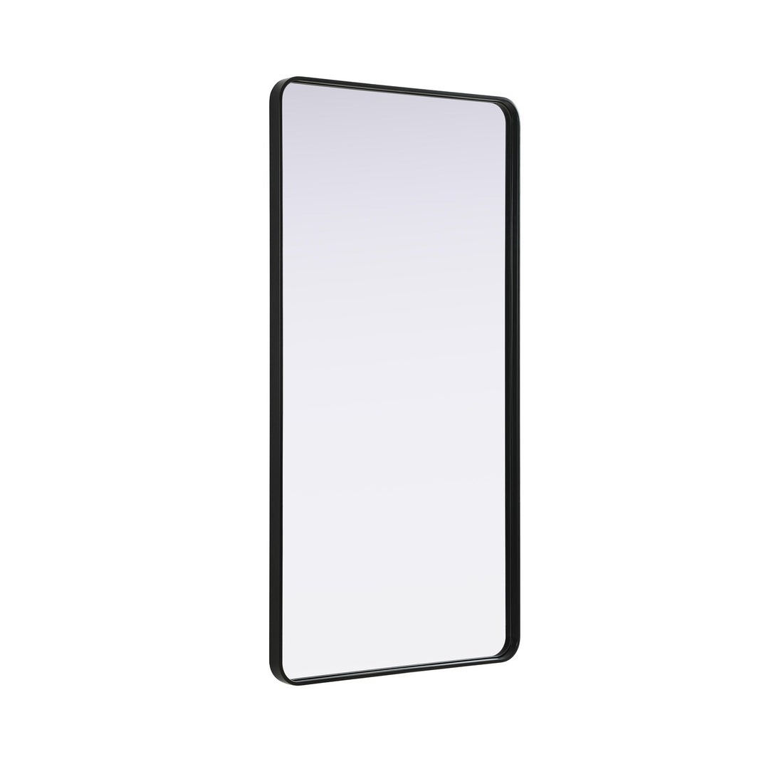 Contour Metal Rectangle Mirror 30X60 In Black