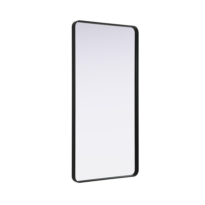 Contour Metal Rectangle Mirror 30X60 In Black