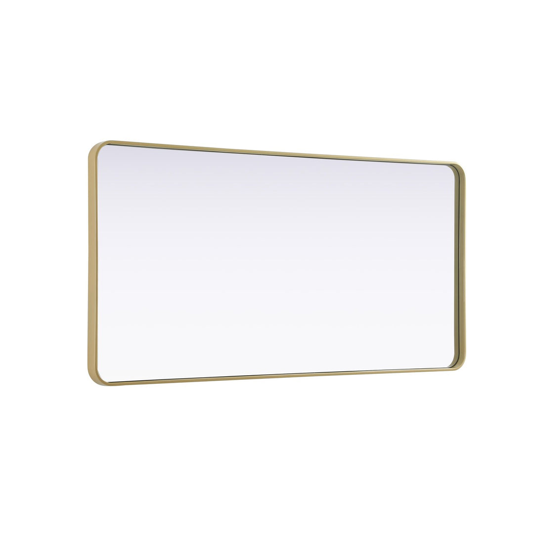Contour Metal Rectangle Mirror 30X60 In Brass