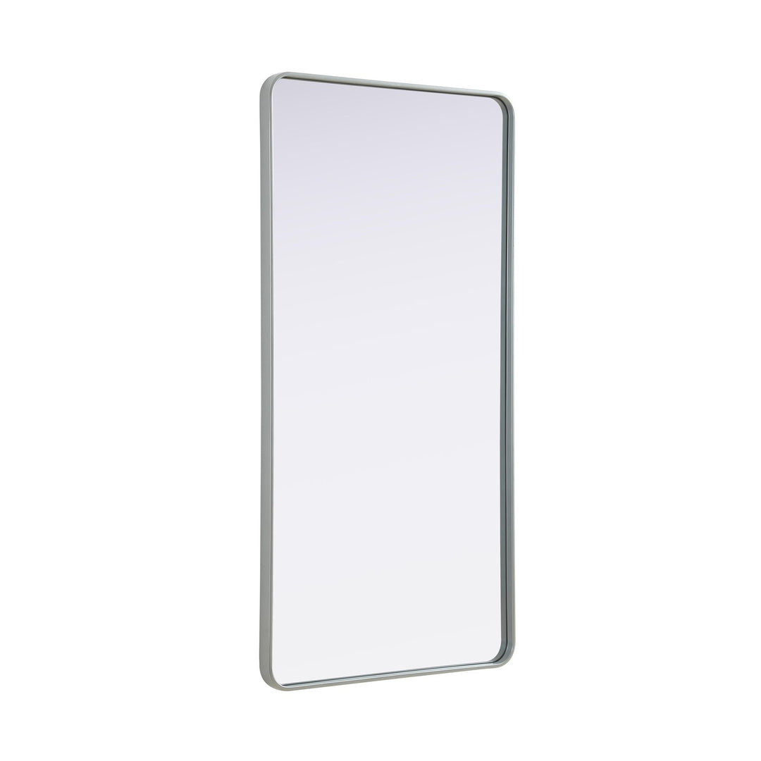 Contour Metal Rectangle Mirror 30X60 In Silver