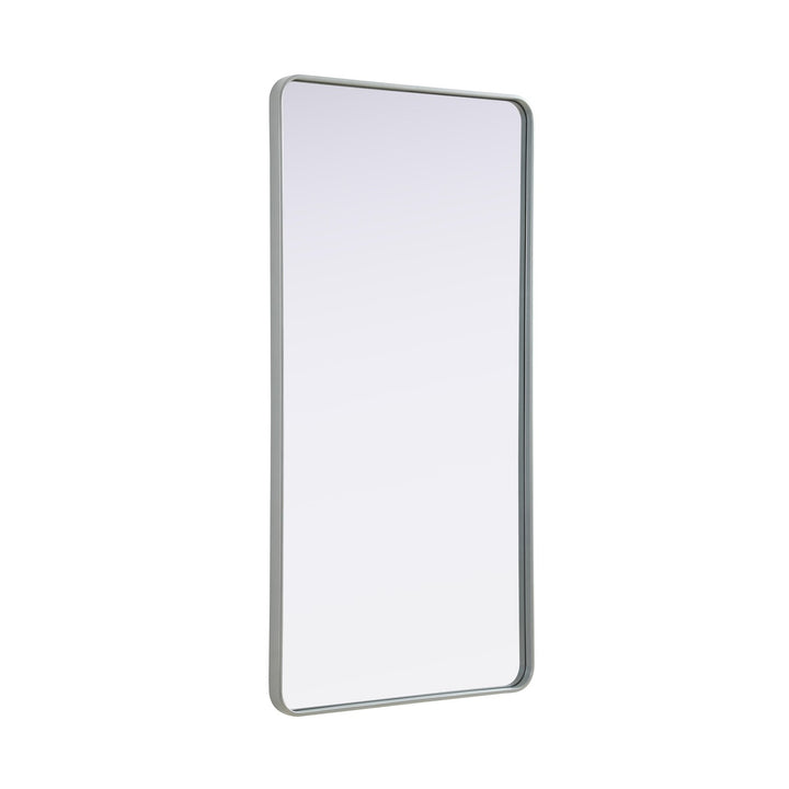 Contour Metal Rectangle Mirror 30X60 In Silver