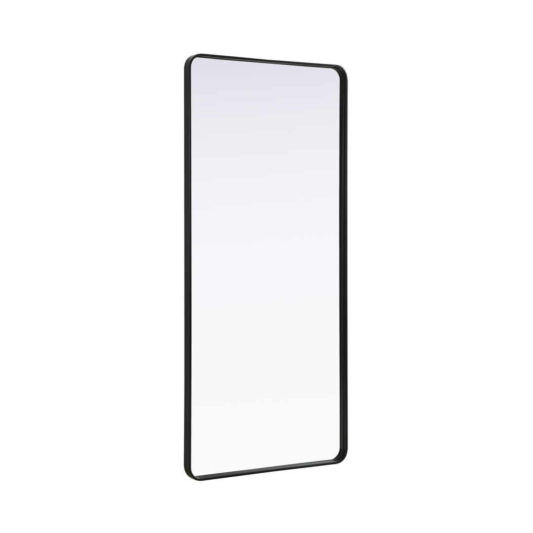 Contour Metal Rectangle Mirror 32X72 In Black