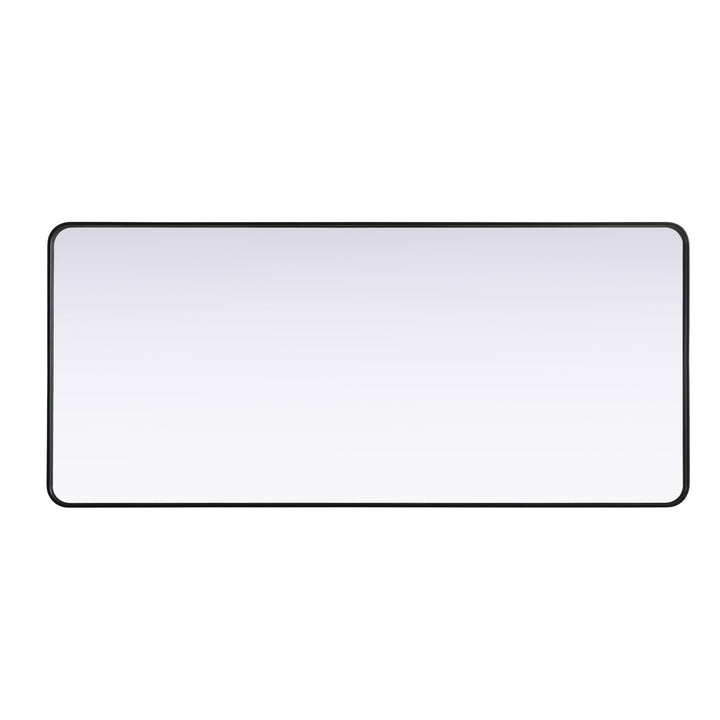 Contour Metal Rectangle Mirror 32X72 In Black