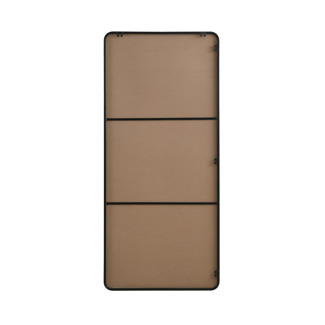Contour Metal Rectangle Mirror 32X72 In Black
