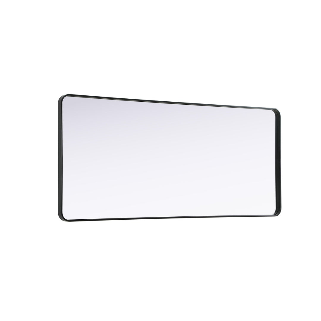 Contour Metal Rectangle Mirror 32X72 In Black