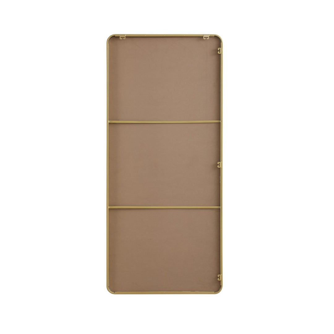 Contour Metal Rectangle Mirror 32X72 In Brass