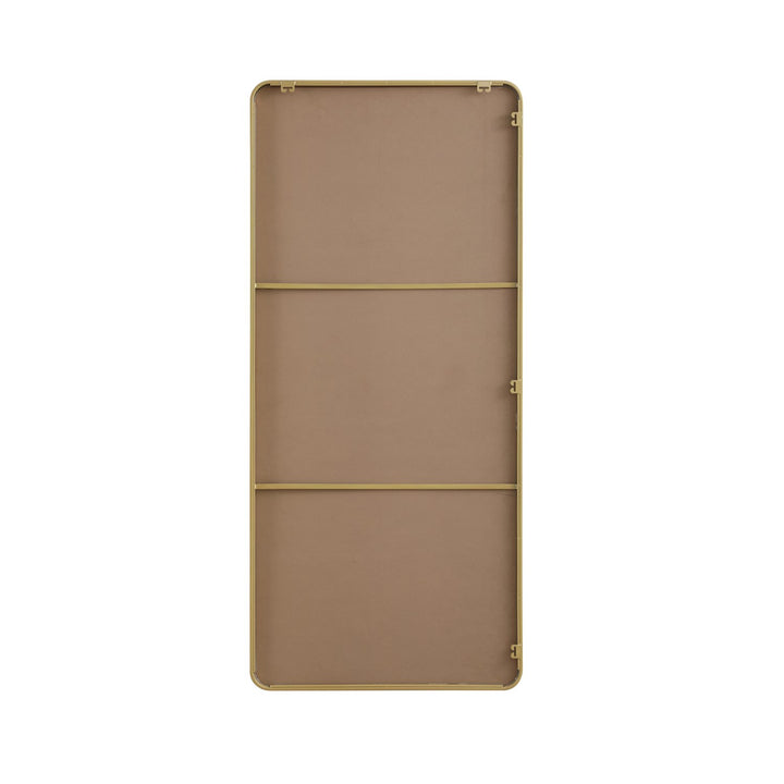 Contour Metal Rectangle Mirror 32X72 In Brass