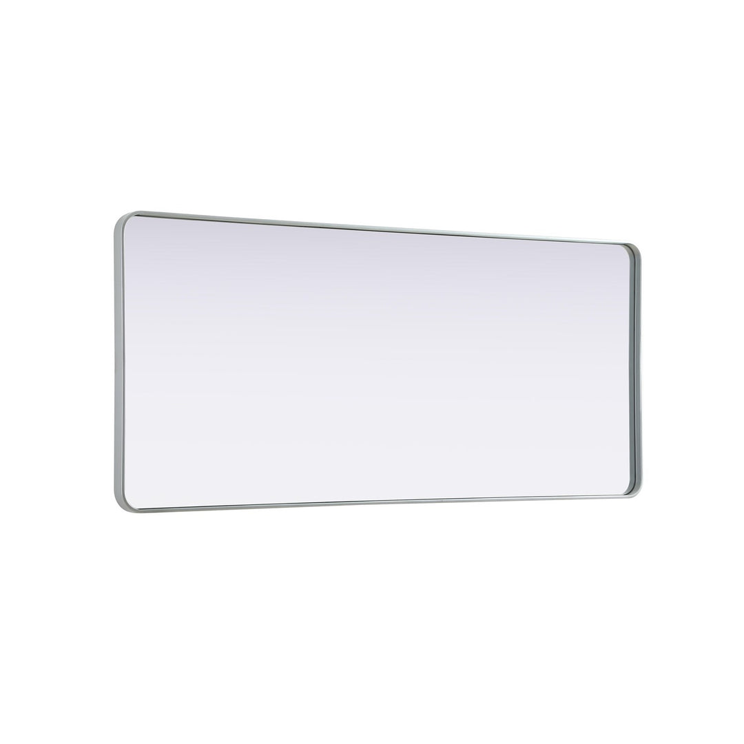 Contour Metal Rectangle Mirror 32X72 In Silver