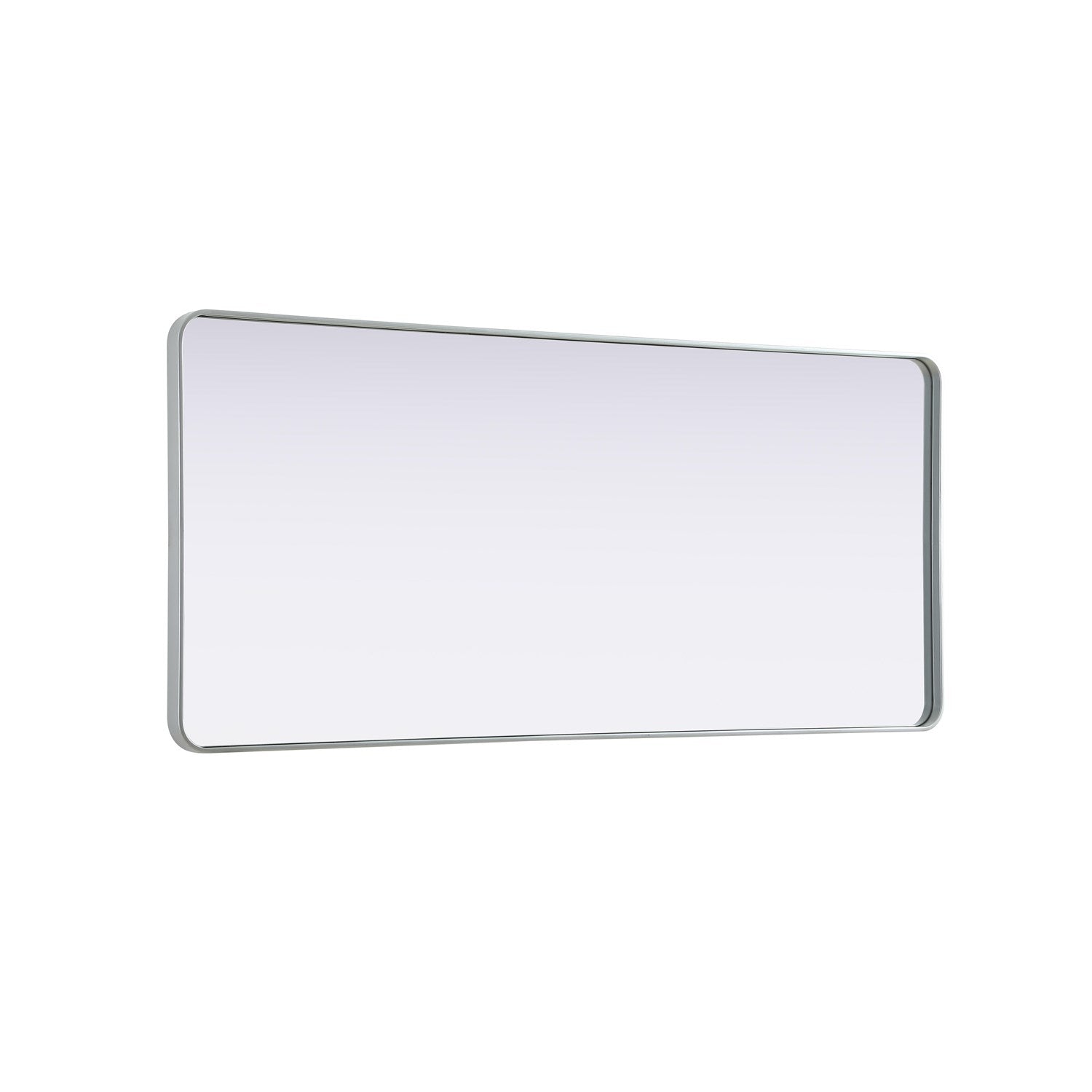 Contour Metal Rectangle Mirror 32X72 In Silver
