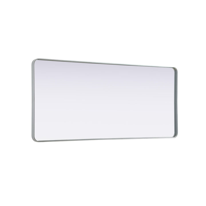 Contour Metal Rectangle Mirror 32X72 In Silver