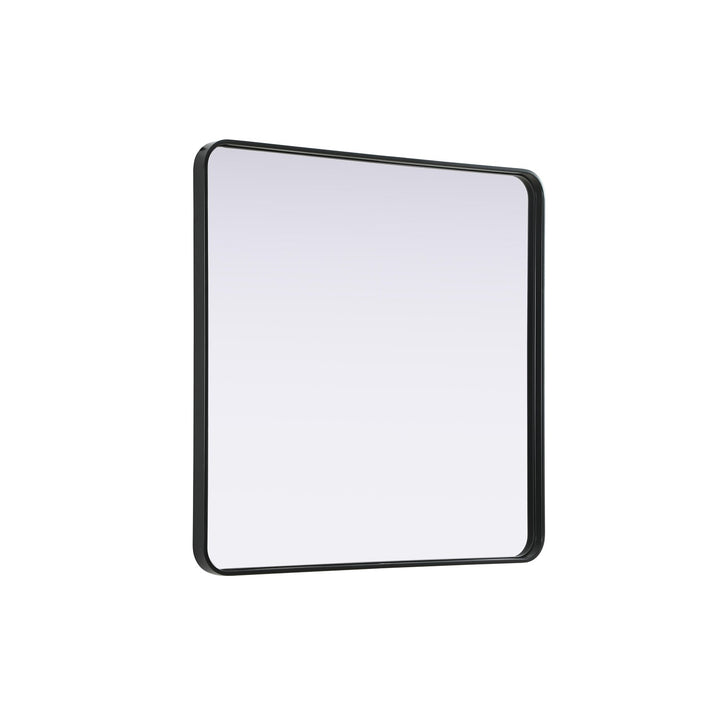 Contour Metal Rectangle Mirror 36X36 In Black